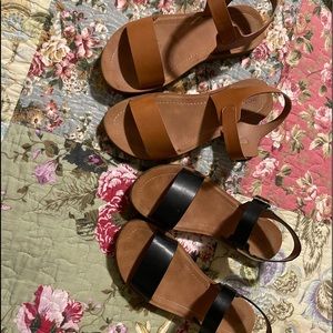2 pair of sandals
